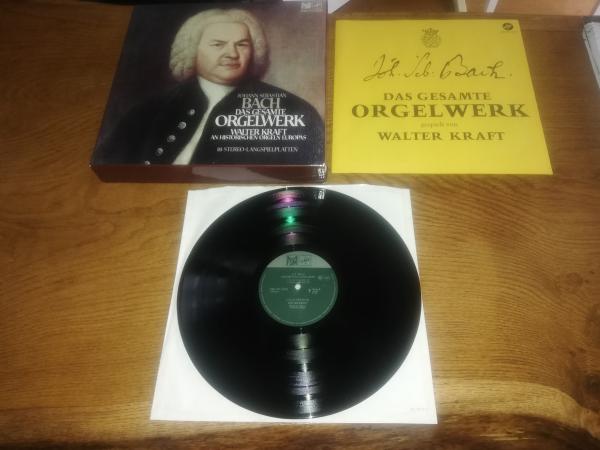 Johann Sebastian Bach Das Gesamte Orgelwerk Walter Kraft Vox FSM 101 VXDS 18LP Box Deutsche Pressung Mint/VG+